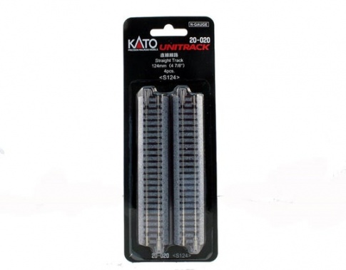 Kato 20-020 Unitrack (S124) Straight Track 124mm 4pcs